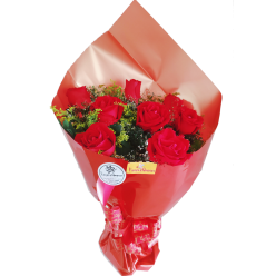 Buquê Tradicional 08 Rosas  Vermelhas 