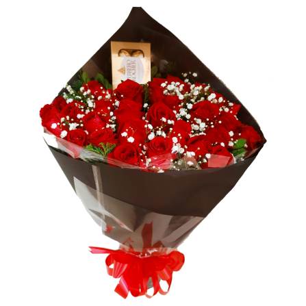 Buquê 30 Rosas " Vermelhas Luxus"