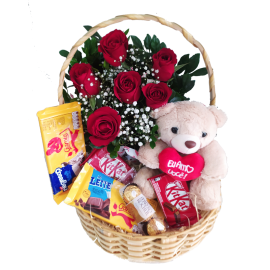 Cesta "Meu Amor Com Rosas"