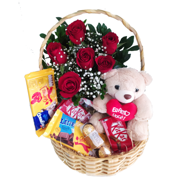 Cesta "Meu Amor Com Rosas"