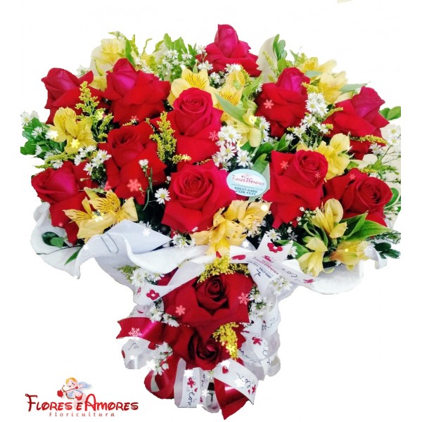 Arranjo 12 Rosas Especiais Dobradas