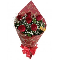 Buquê Tradicional 06 Rosas